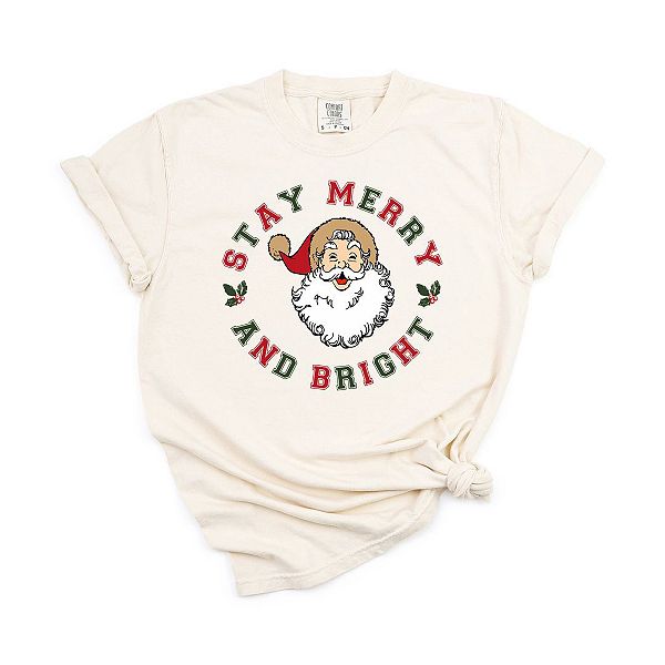 

Футболка Stay merry and bright circle garment dyed Simply Sage Market, Зеленый, Футболка Stay merry and bright circle garment dyed Simply Sage Market