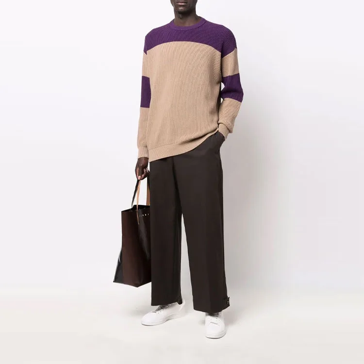 EMPORIO ARMANI Свитер мужской Brown Crew Neck Others — фото 4