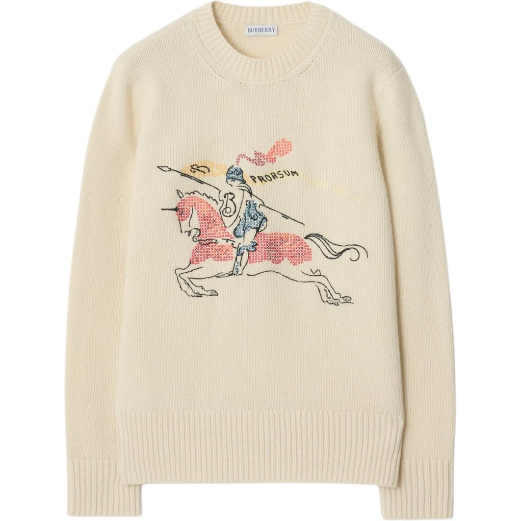 

SS26 Кашемировый свитер Casual Fit женский Tundra Beige Burberry, tundra бежевый