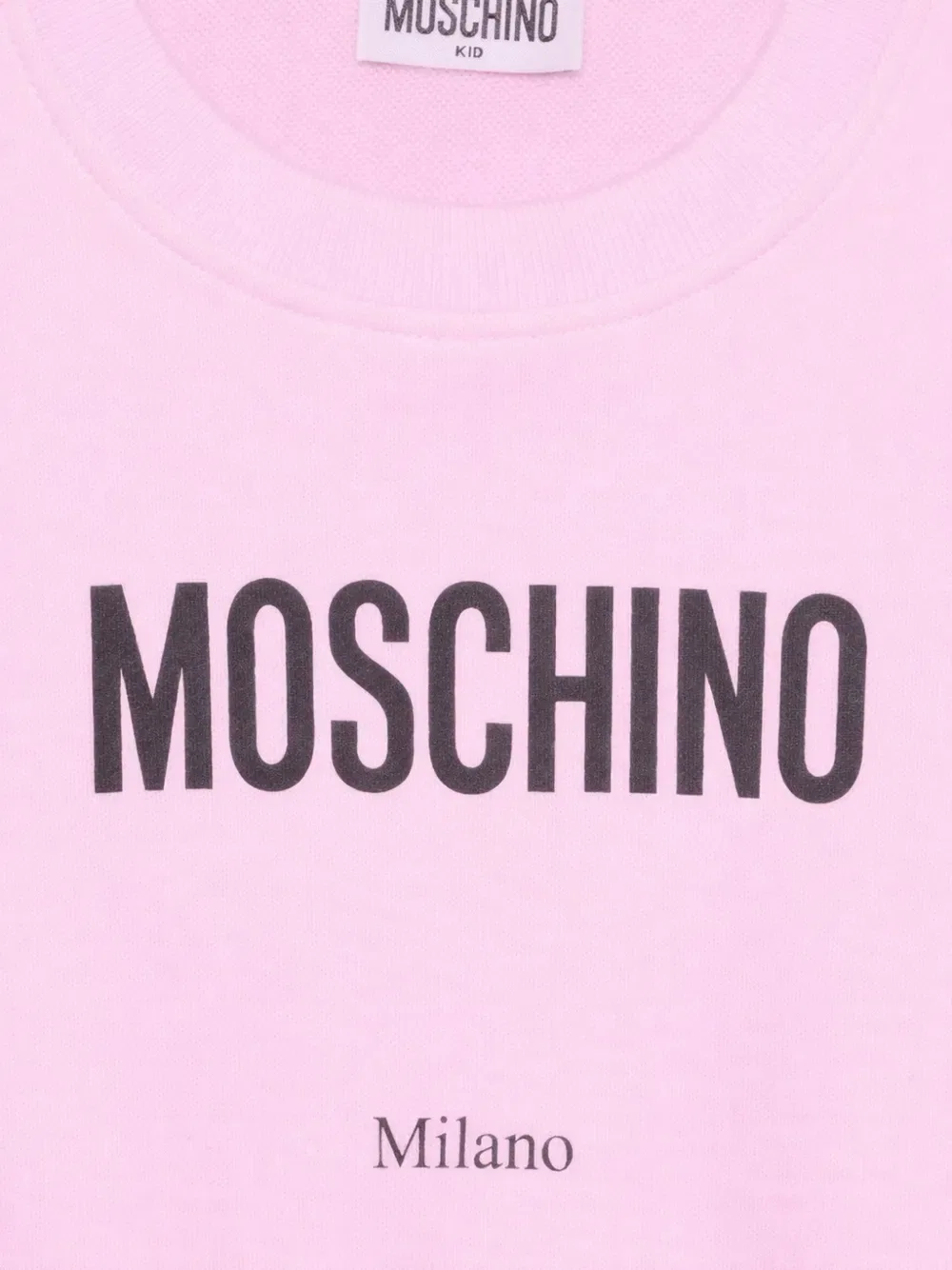 Толстовка с логотипом Milano Moschino Kids, розовый — фото 3