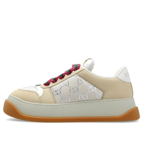 Кроссовки screener 'gg monogram - beige' Gucci, белый