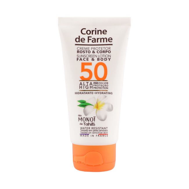 

Corine spf50 солнцезащитный лосьон для лица и тела Corine De Farme, 50 мл