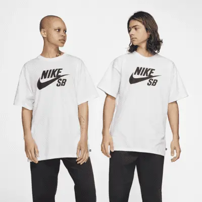 

Футболка Nike SB Logo Skate T-Shirt, белый/черный