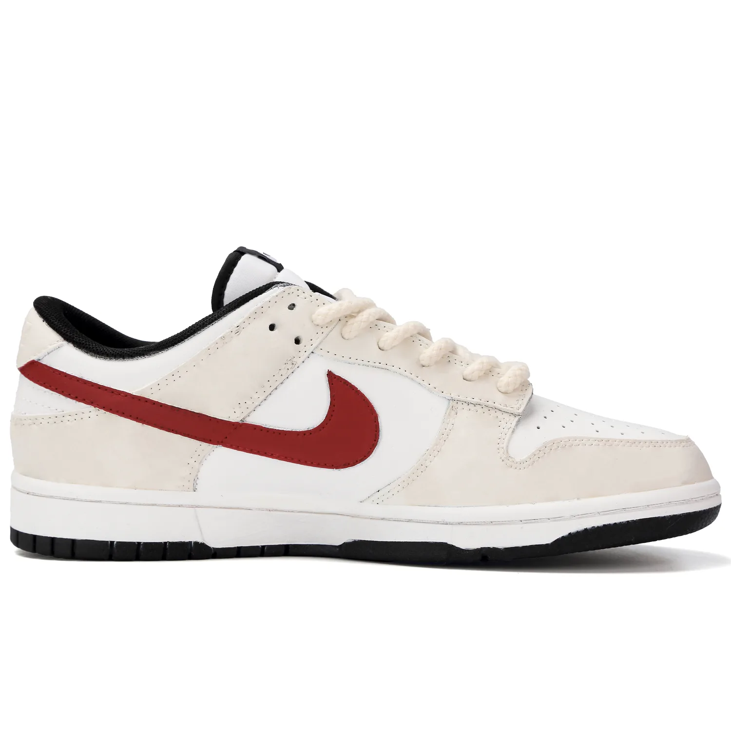 Кроссовки Dunk Sure Victory из кожи, устойчивые к истиранию и скольжению, низкие Nike, экрю — фото 3