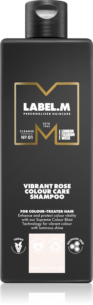 

Шампунь для защиты цвета волос «Яркая роза» Label.M, 300 мл