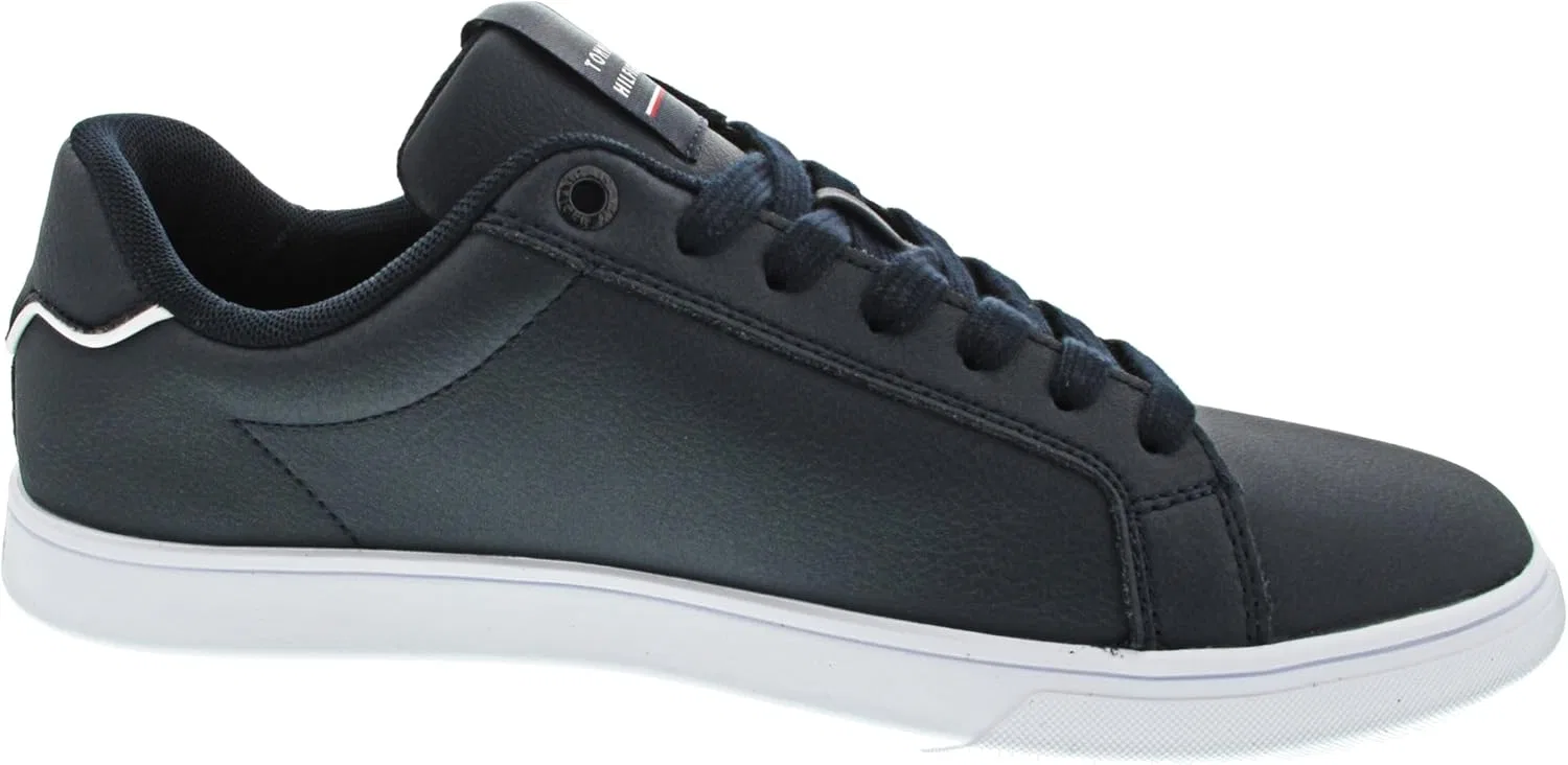 Мужские кроссовки Tommy Hilfiger Cupsole, корпоративные кожаные кроссовки с полосками, белые, размер 41 EU — фото 3