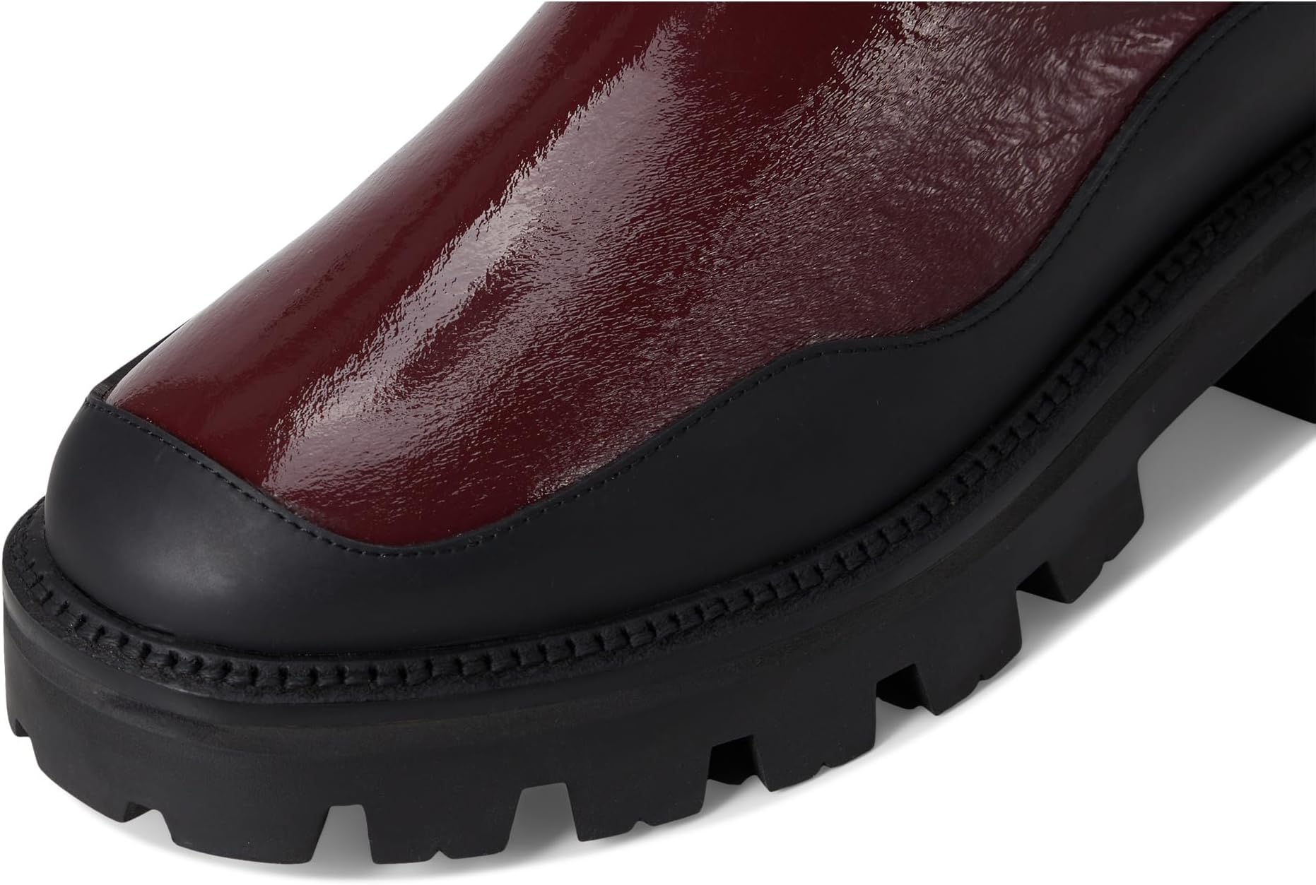 Ботинки Kate Spade New York Women's London Crinkle Patent Leather Chelsea Boots, Dark Merlot — фото 2