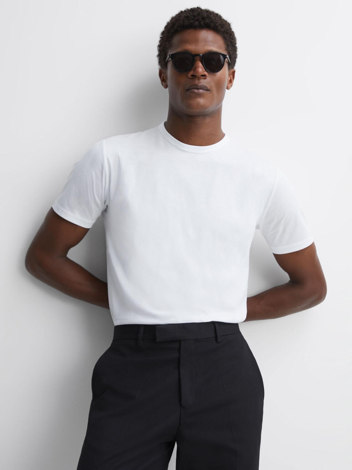 

Футболка Капри Slim Fit Reiss, белый
