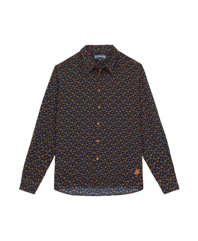 

Рубашка из хлопковой вуали micro ronde des tortues Vilebrequin, мультиколор