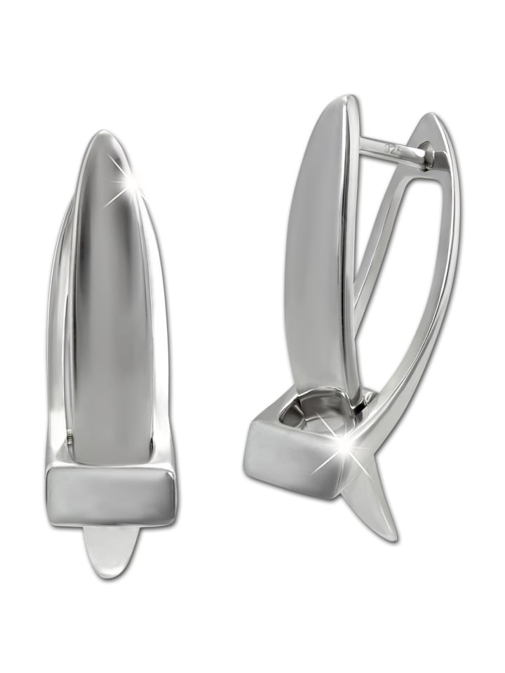 

SilberDream Серьги-кольца из серебра 925 пробы, Х-образная форма, приблизительно 3 см