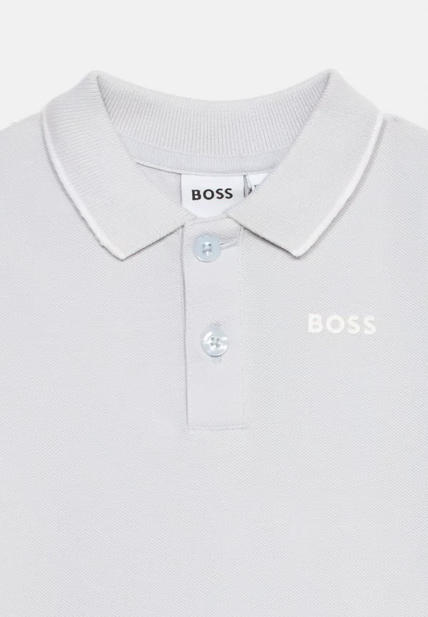 Детская футболка-поло с коротким рукавом Boss Kidswear, Pale Blue — фото 4