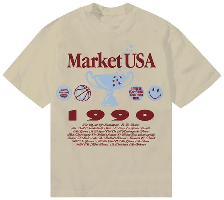 

Футболка Market Smiley 1990 года, коричневый