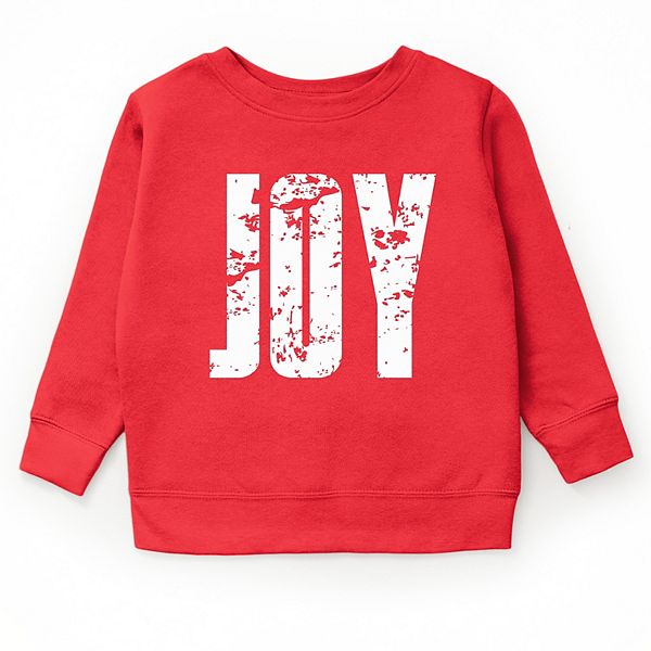

Свитшот Joy block distressed с молодежным принтом The Juniper Shop, Red