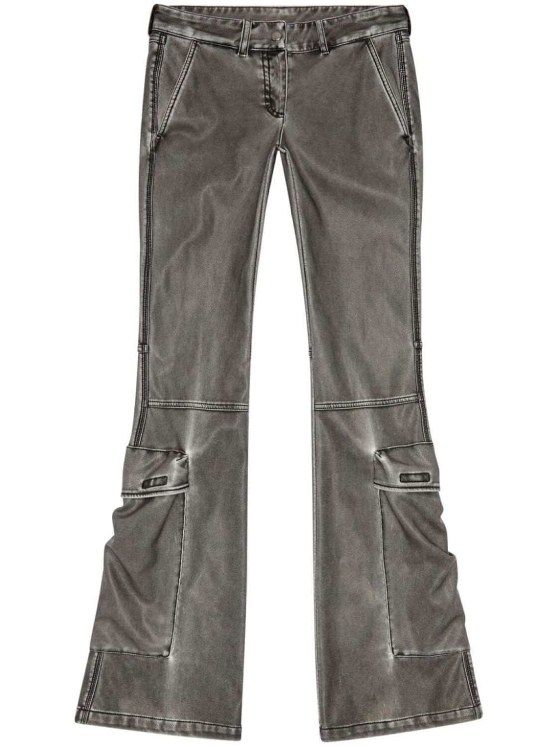 

Diesel расклешенные брюки карго, черный