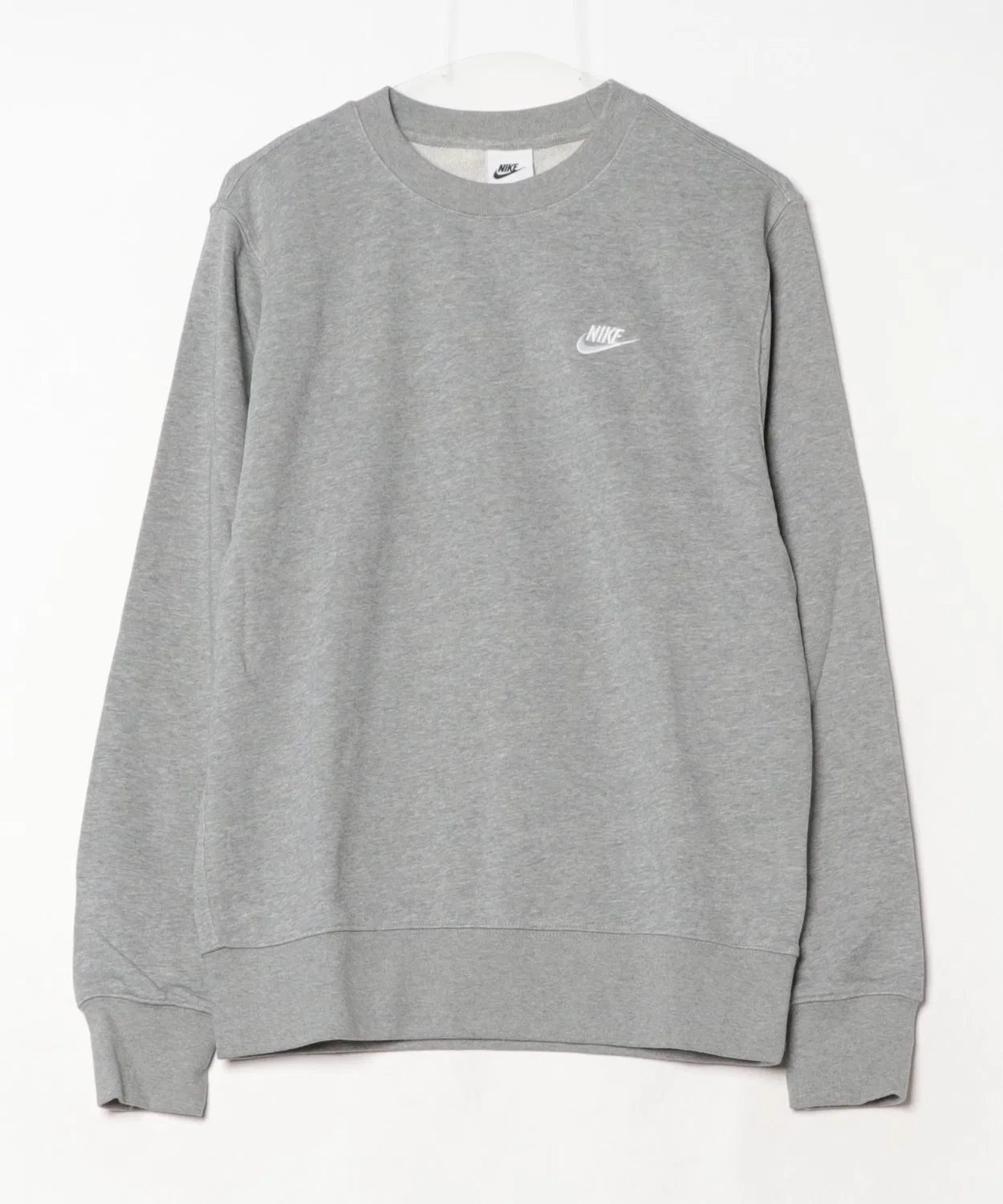 Флисовая кофта Nike Club с длинным рукавом, серая