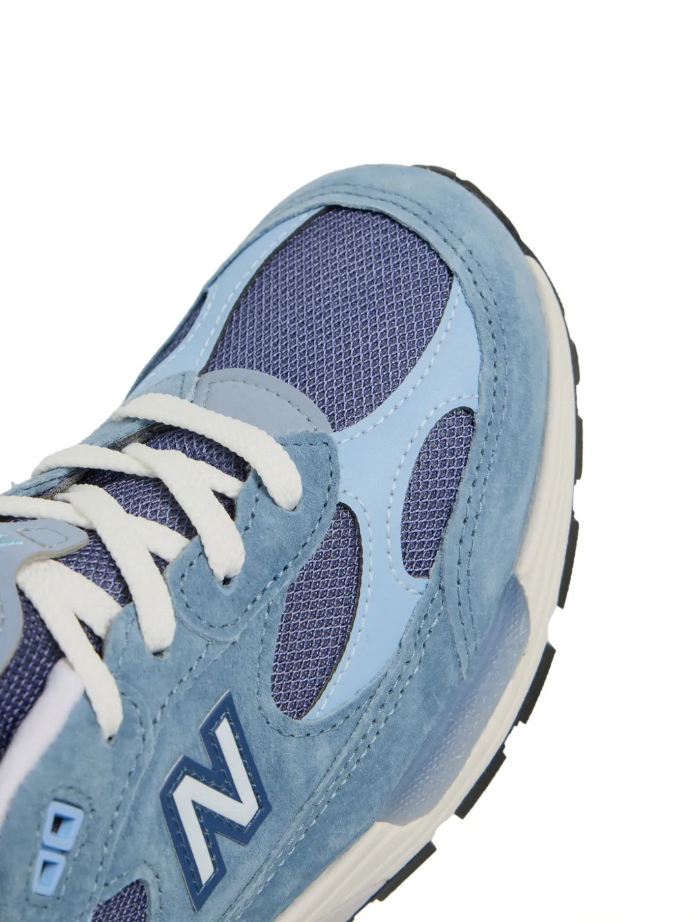 Кроссовки 992 из замши, произведенные в США NEW BALANCE, синий — фото 3