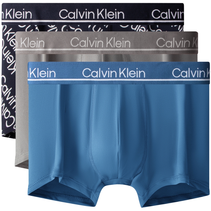 Трусы мужские, 3 шт Calvin Klein, 001-space черный/space черный/space черный — фото 4