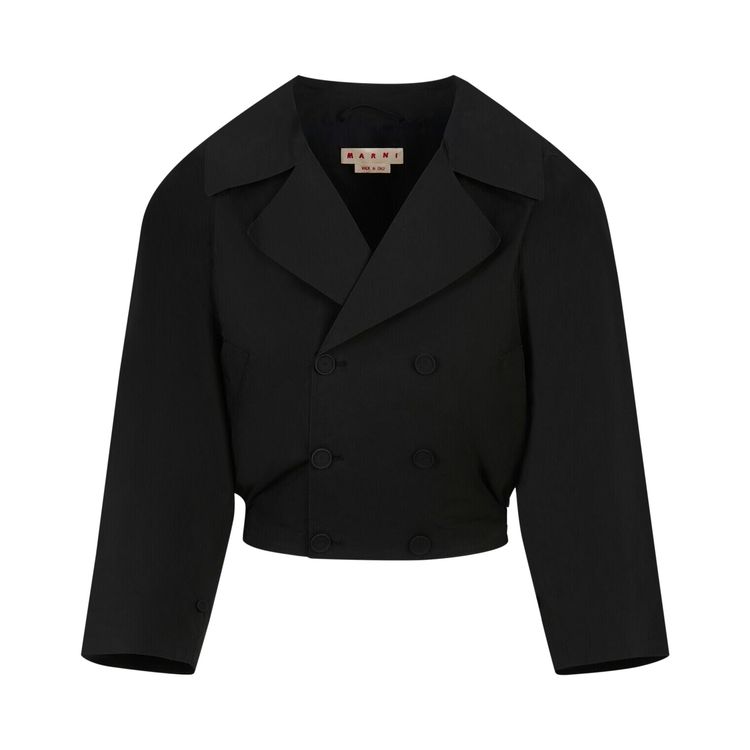 

Куртка Marni Organic Compact Poplin Jacket 'Black', черный