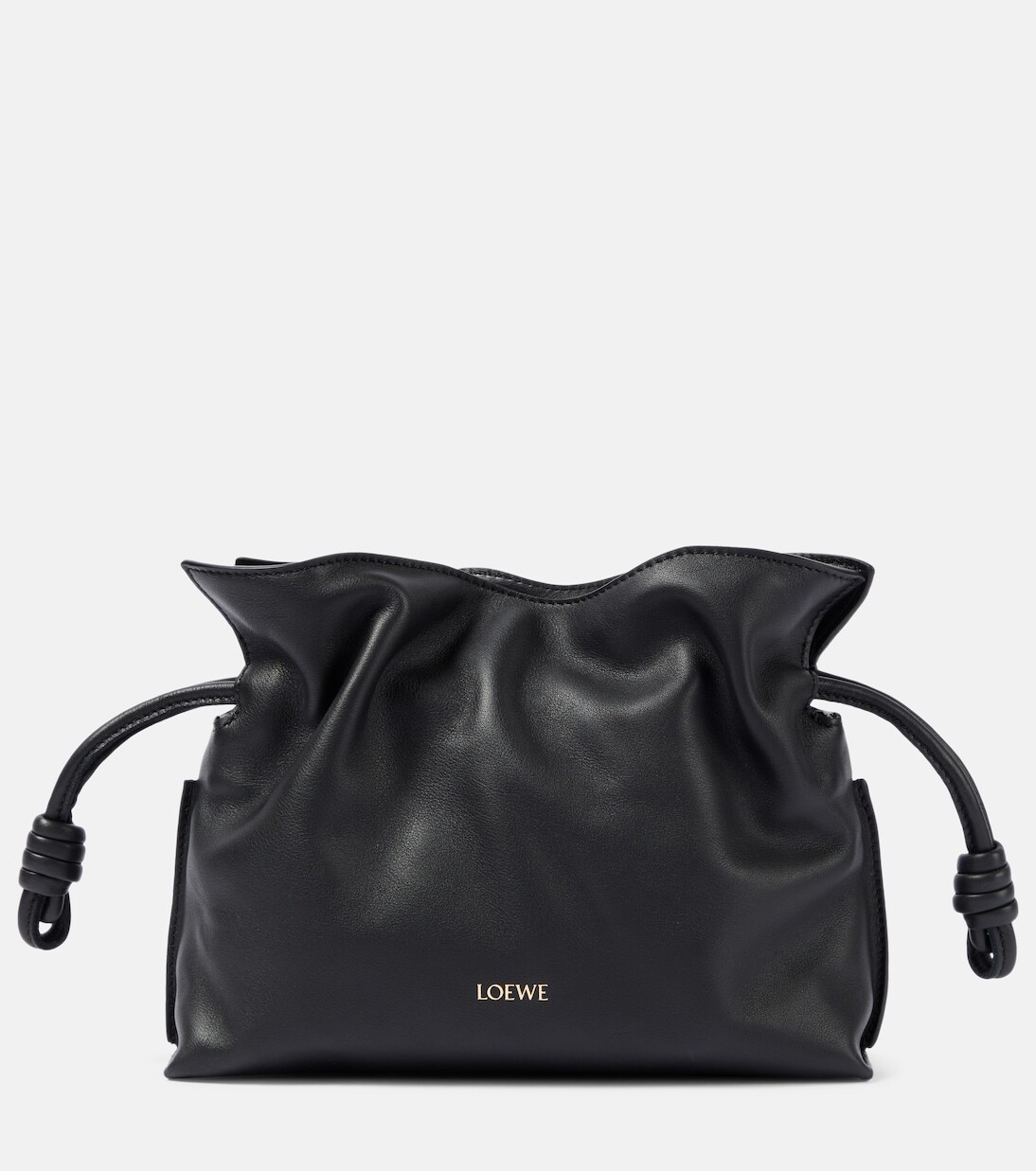 

Кожаный клатч flamenco mini mini Loewe, черный