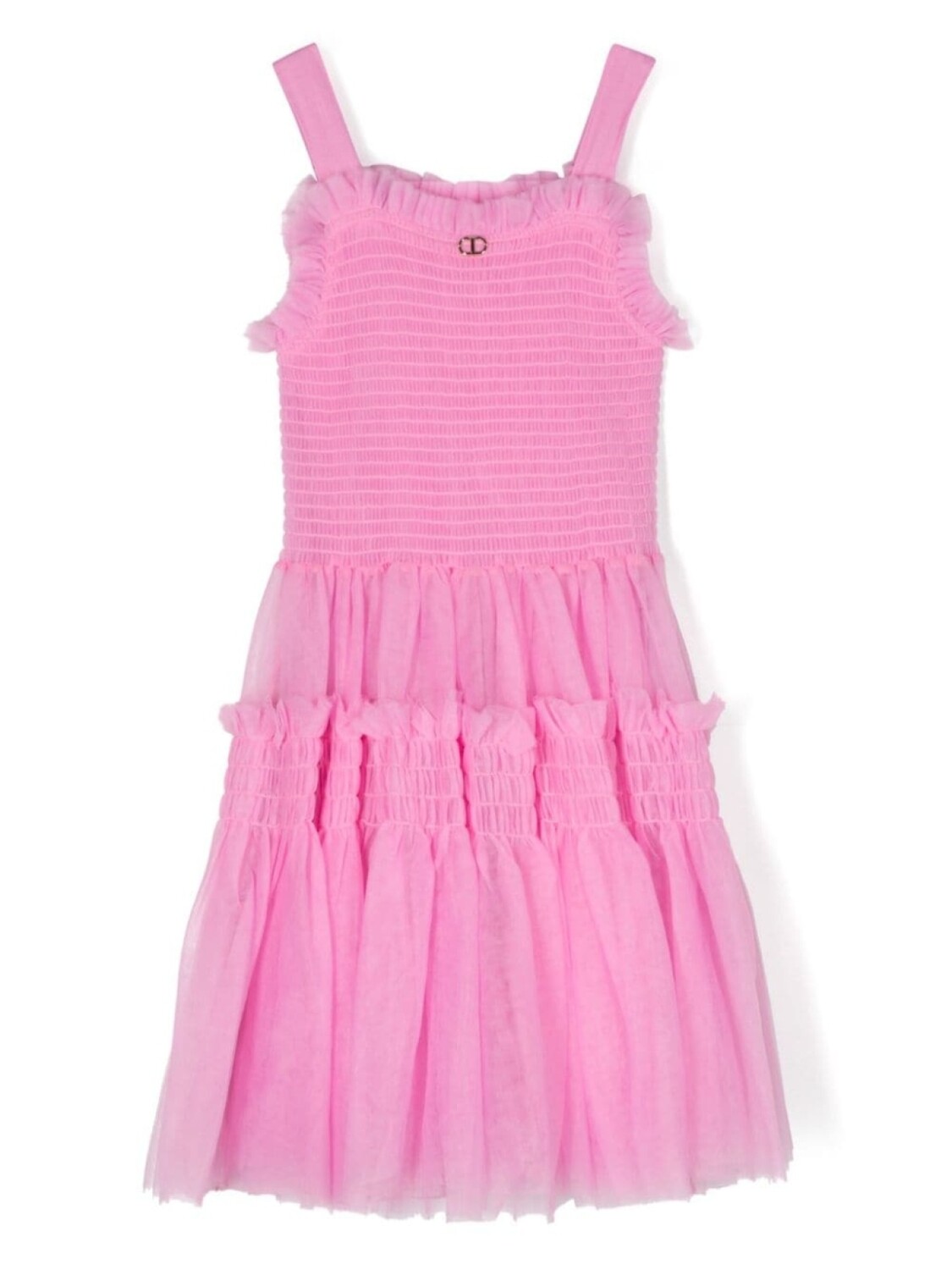 

Twinset платье из тюля со сборками, розовый