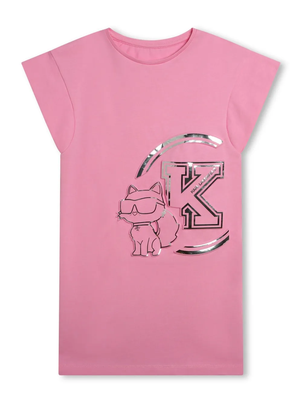 

Платье-футболка Choupette KARL LAGERFELD KIDS, розовый