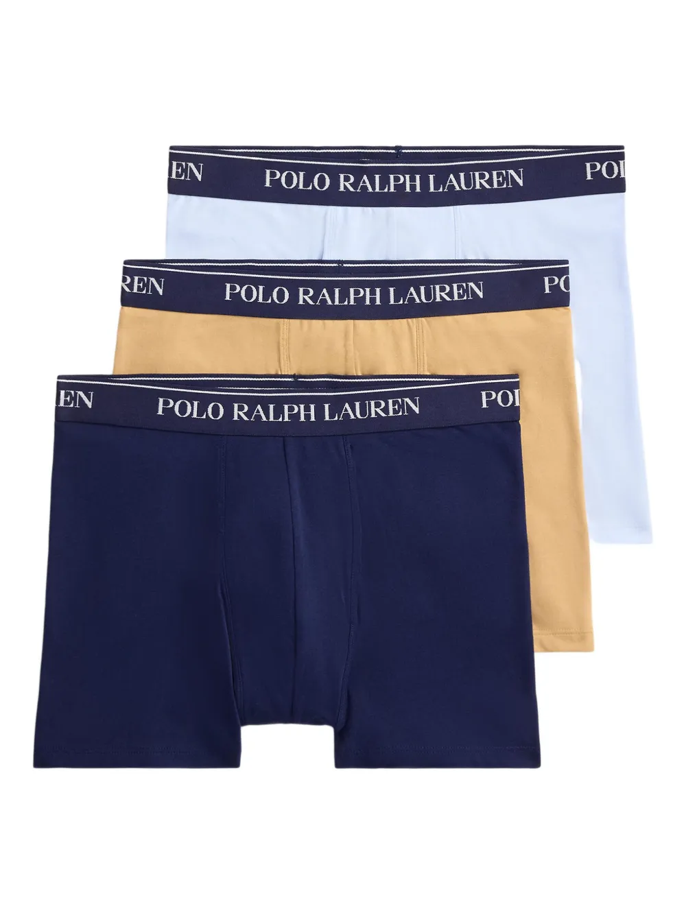 

Трусы-боксеры с логотипом на поясе (упаковка из трех шт.) POLO RALPH LAUREN, синий