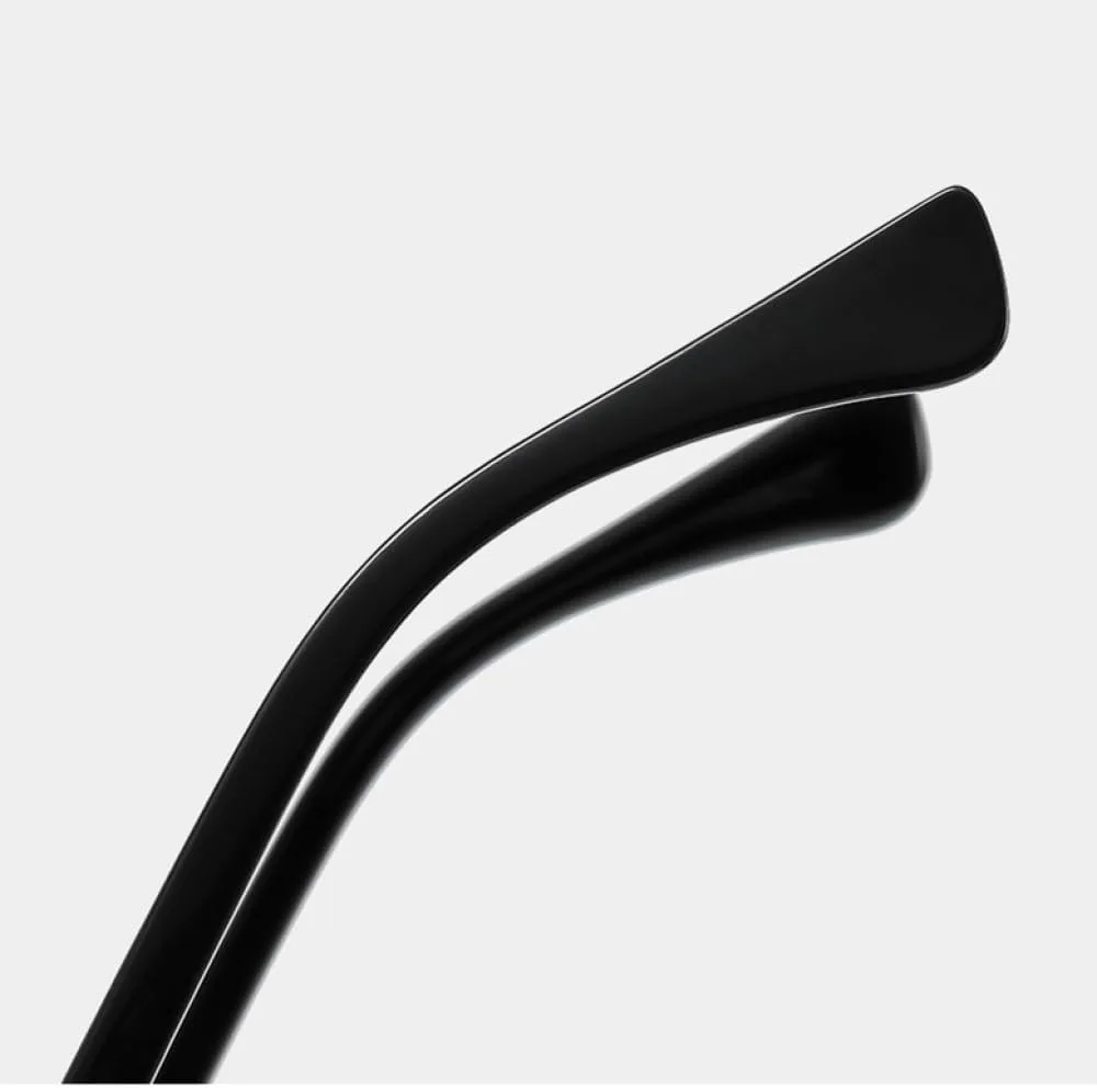 

Большие квадратные солнцезащитные очки без оправы для женщин в винтажном стиле с линзами, обработанными заклепками, модные солнцезащитные очки UV400 MTZJH, Black