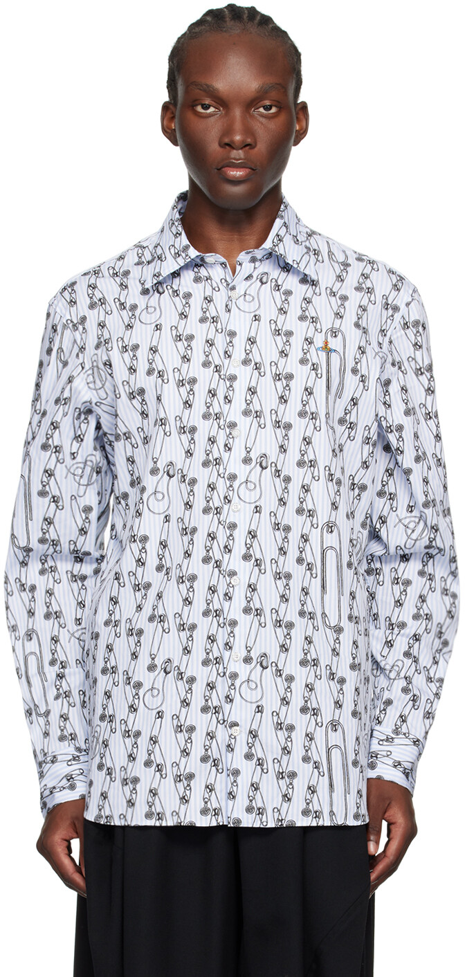 

Бело-синяя рубашка Ghost Vivienne Westwood