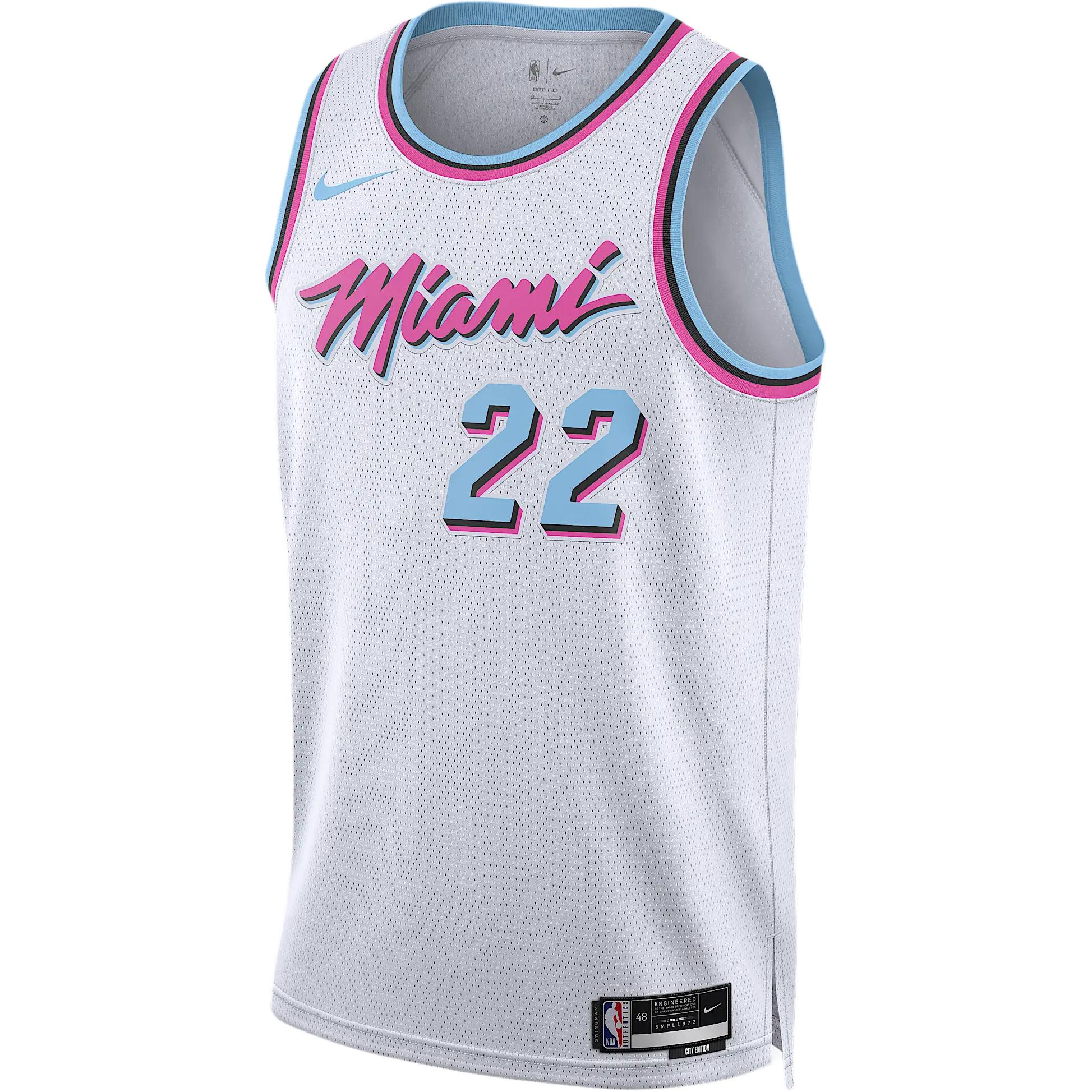 

Джерси Miami Heat городская версия 2024/25 для мужчин Dri FIT Nba Swingman Nike, белый