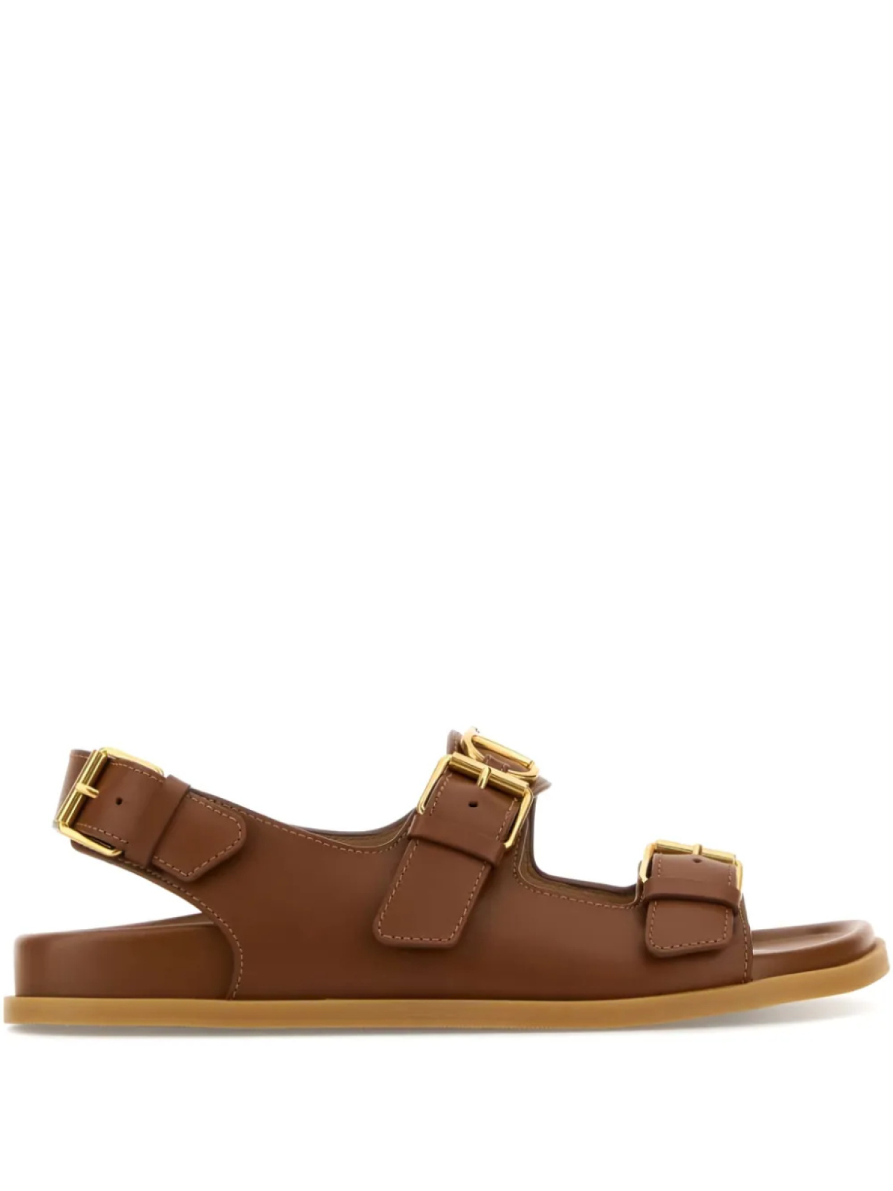 Сандалии из кожи Valentino Garavani, коричневый
