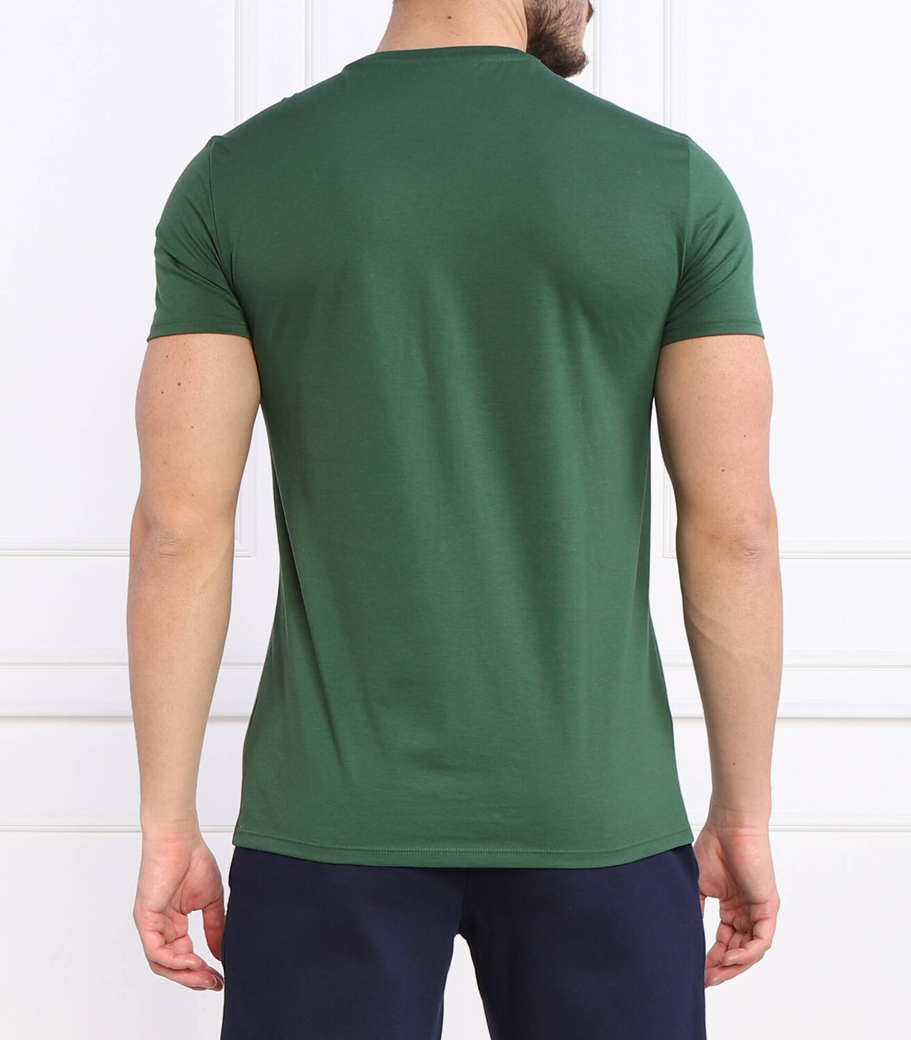 Футболка Lacoste regular fit, цвет verde bottiglia — фото 4