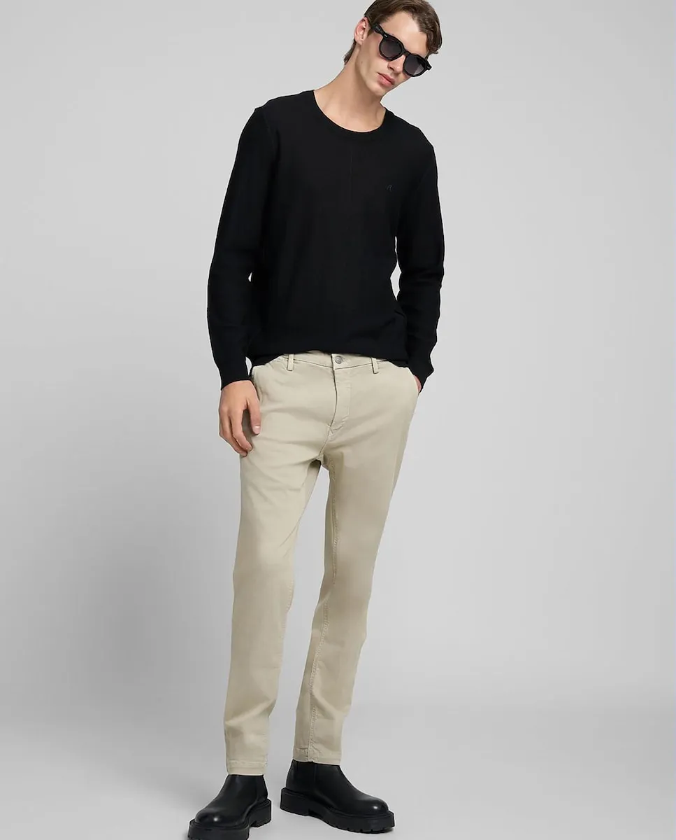 

Мужские брюки чинос узкого кроя с карманами Replay, бежевый