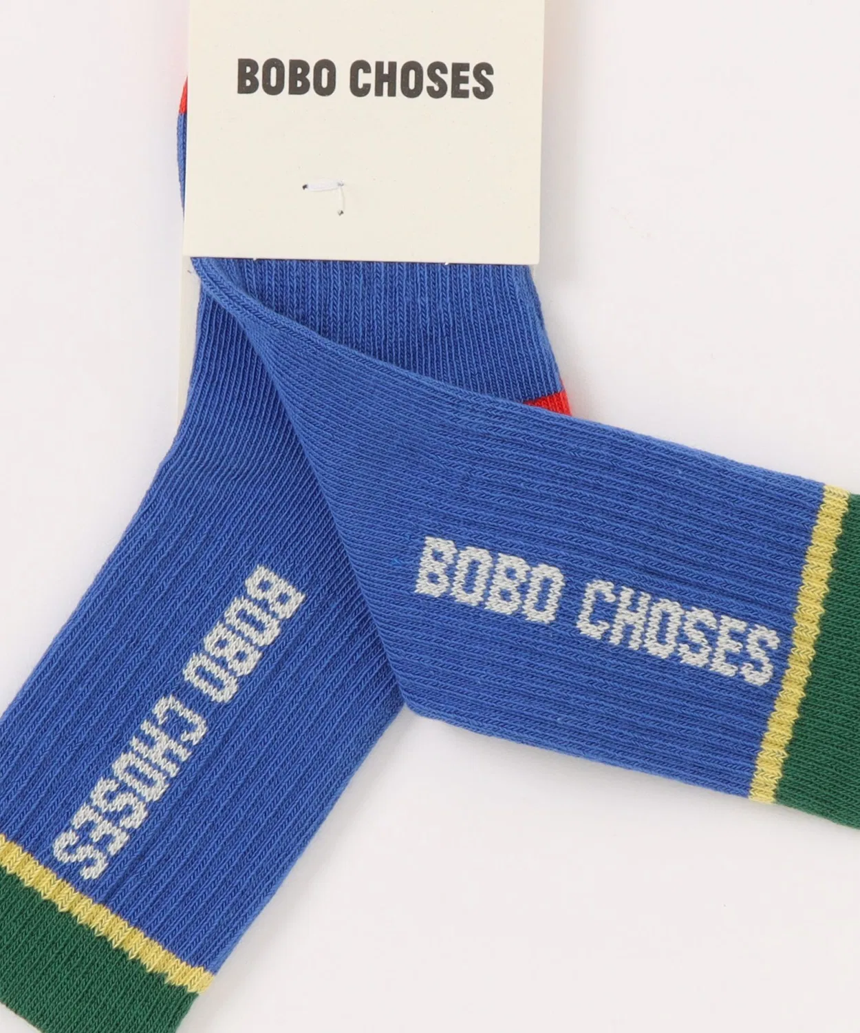 Носки Bobo Choses цветные длинные хлопковые синие — фото 2