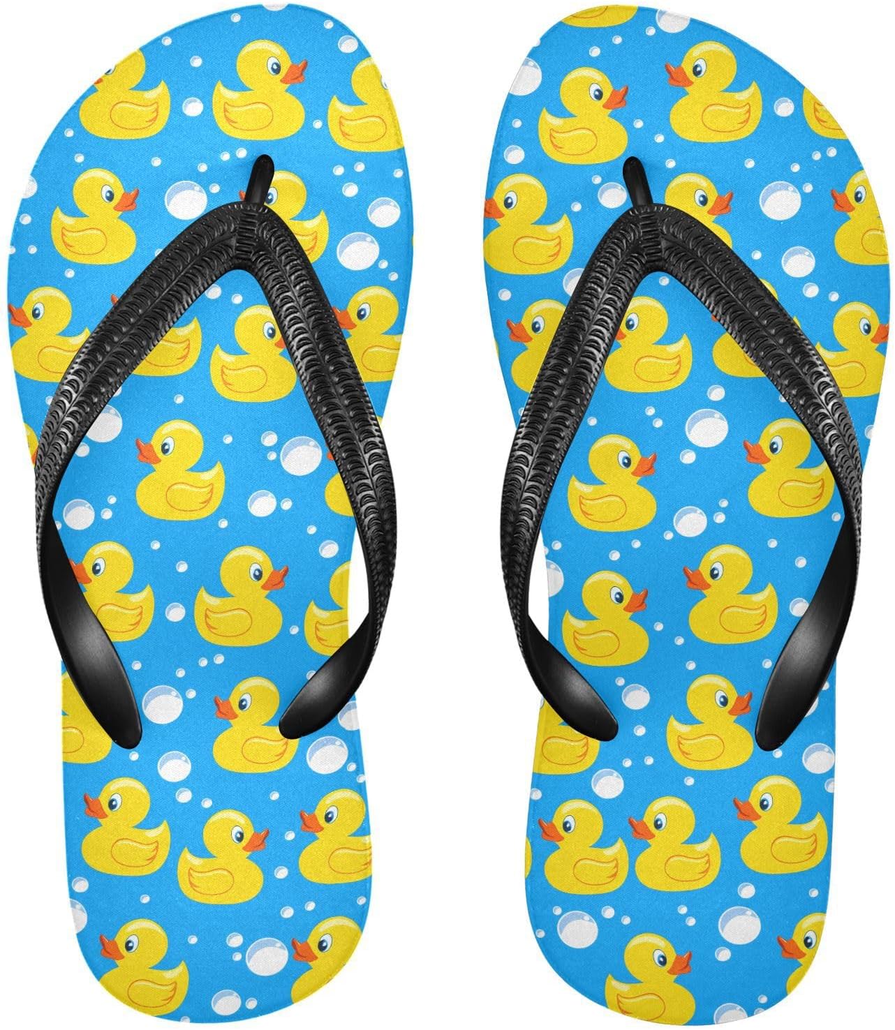

Милые пляжные шлепанцы с уткой желто-синего цвета для женщин и мужчин, летние повседневные сандалии для душа 20861953 Kfbe