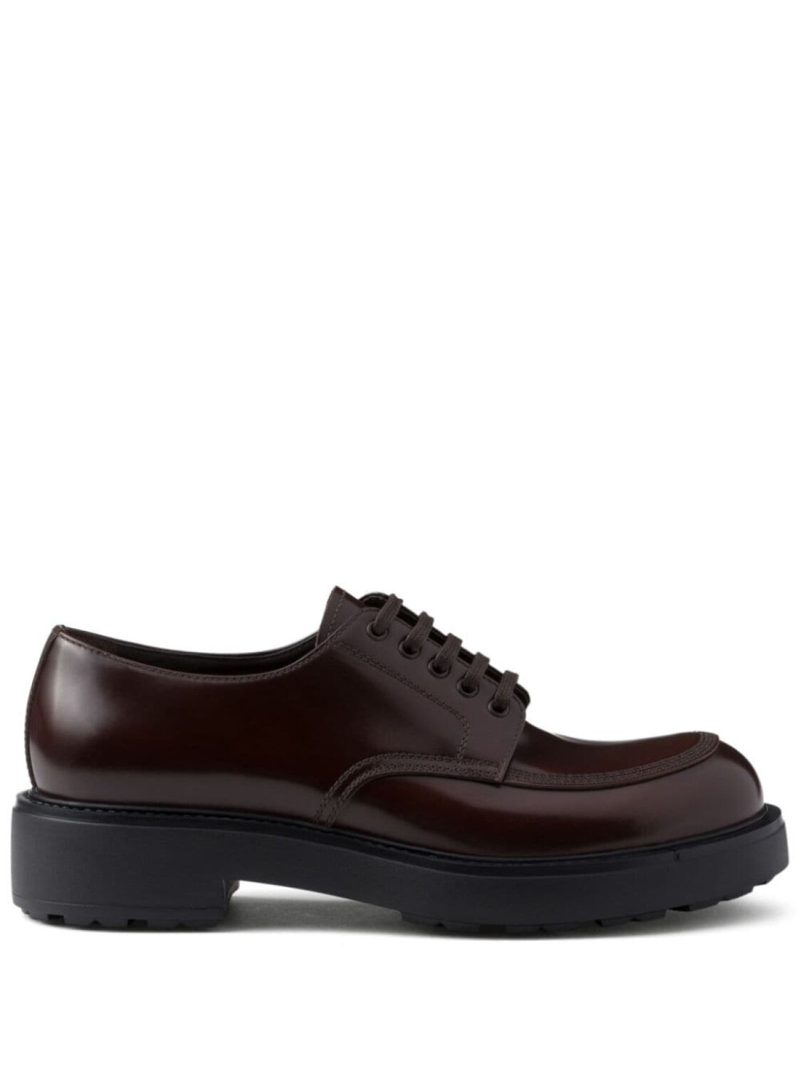 

Prada туфли Дерби из матовой кожи, коричневый