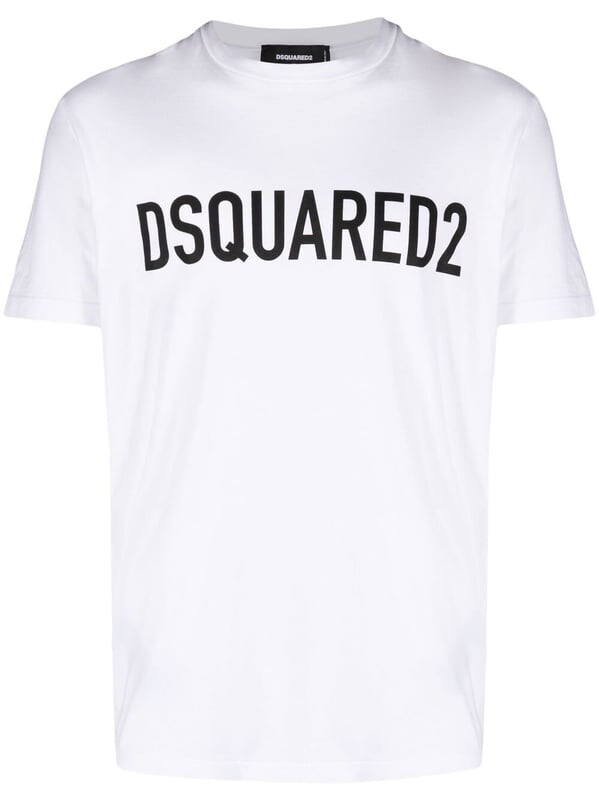 

Футболка с напускным логотипом Dsquared2, белый