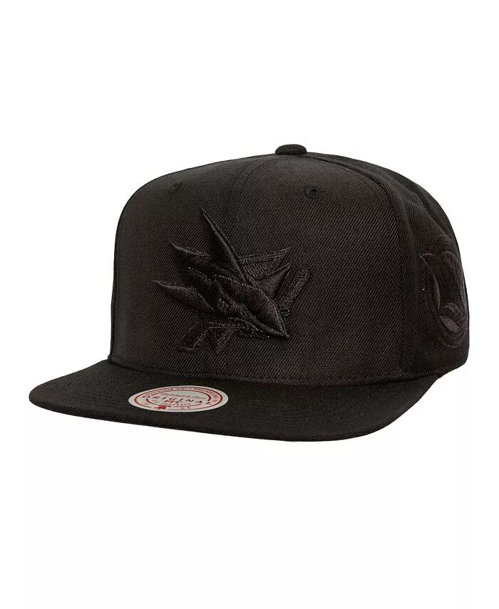 

Мужская черная бейсболка San Jose Sharks Soul Strike Tonal Snapback Mitchell & Ness