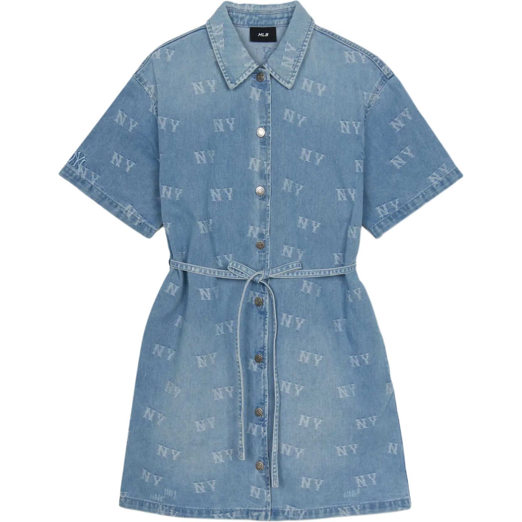 

MLB Нью-Йорк Янкиз платье с короткими рукавами женское blue