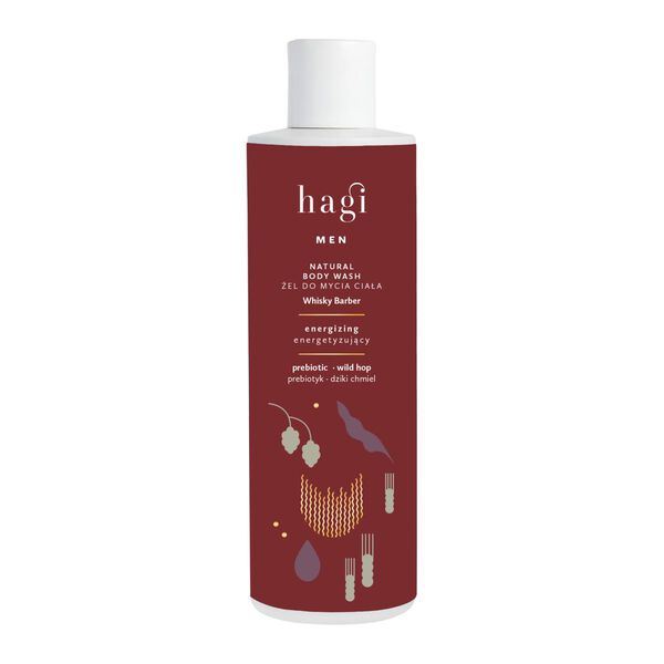 

Натуральный мужской гель для душа, 300 мл Hagi Whisky barber