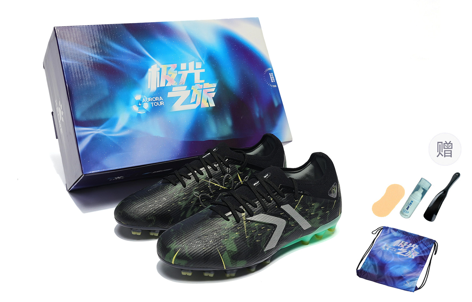 KELME Футбольные бутсы Shadow 2.0 MG Multi Ground с амортизацией отскока и ударопрочностью для искусственного грунта, унисекс, черно-зеленые