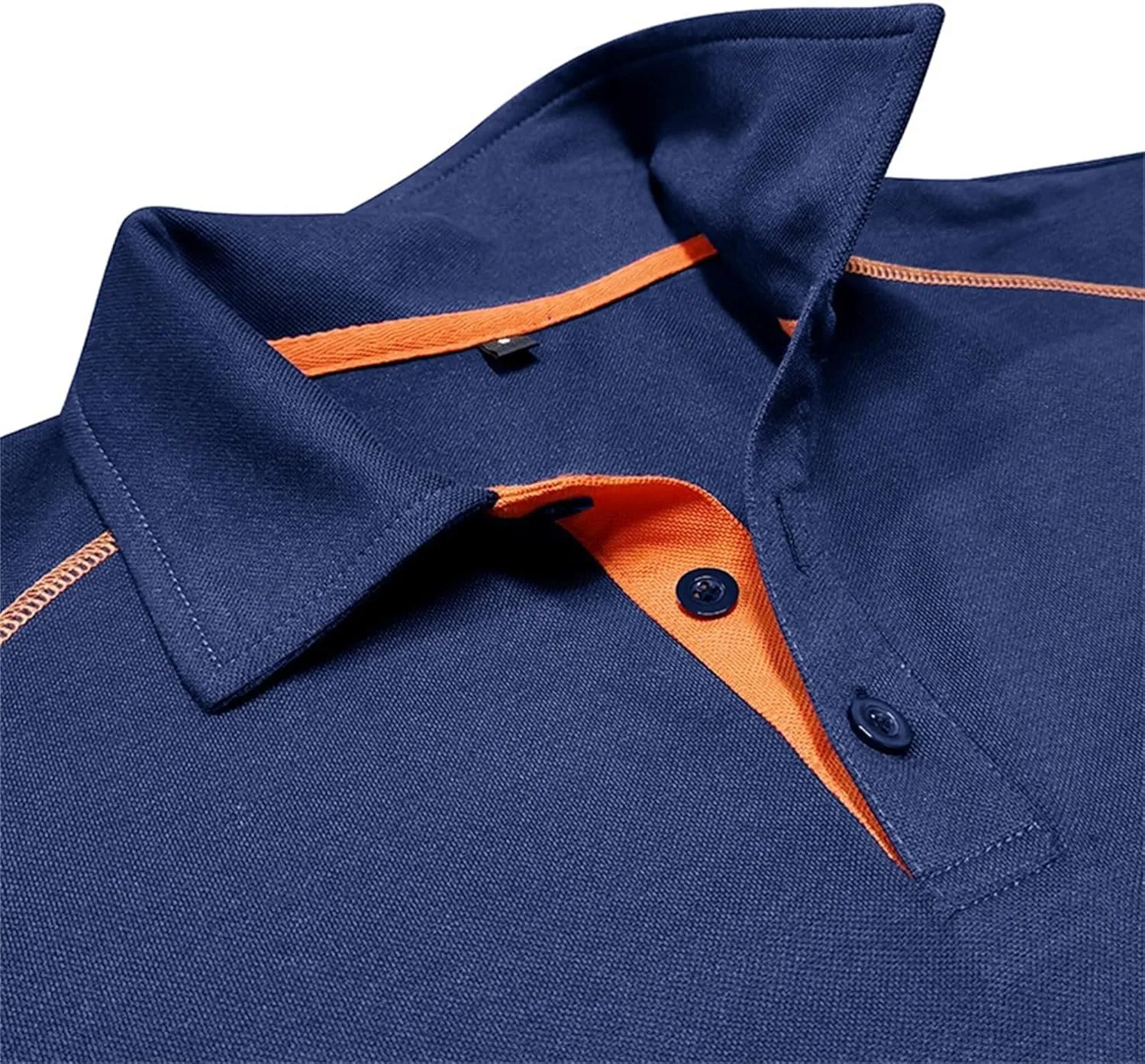 Мужская футболка поло с воротником стойкой, короткий рукав, slim fit, влагоотводящая — фото 3