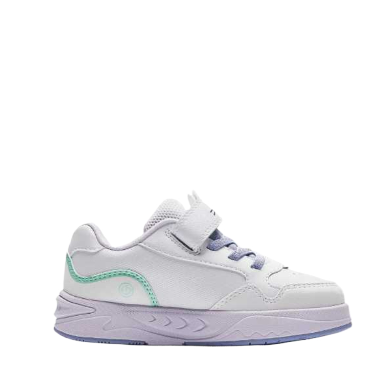 Antakids Детские скейтбординговые кроссовки Anta White/Misty Purple/Silk Turquoise для детей от 3 до 7 лет — фото 2