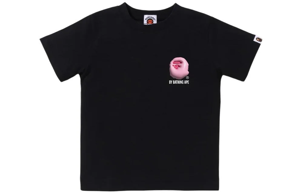 Футболка для детей с круглым вырезом A BATHING APE, белый зеленый — фото 4