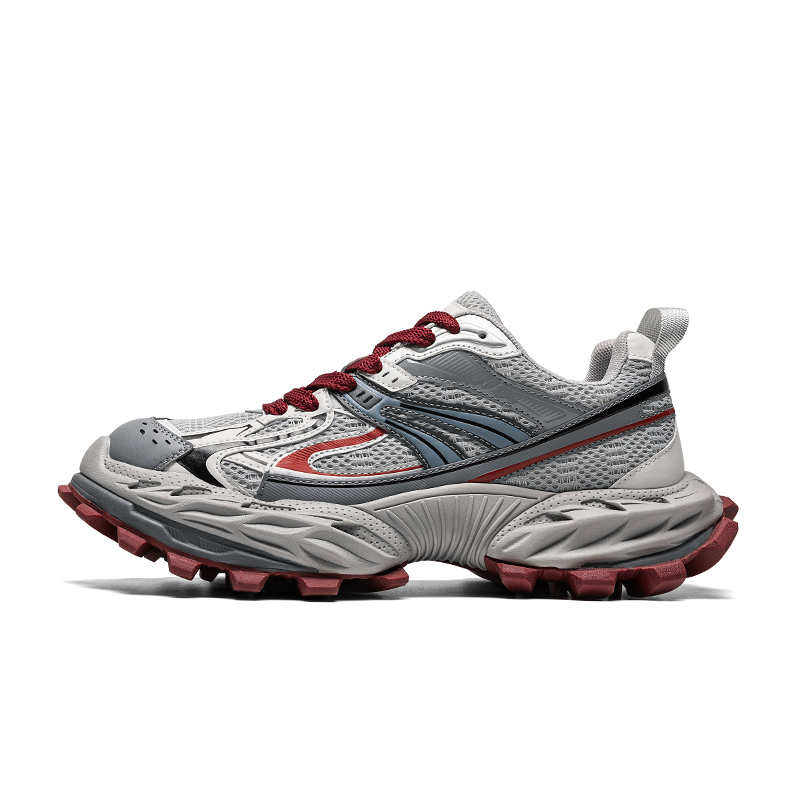 

Низкие массивные кроссовки мужские Cat Seven Seeks, Gray Red
