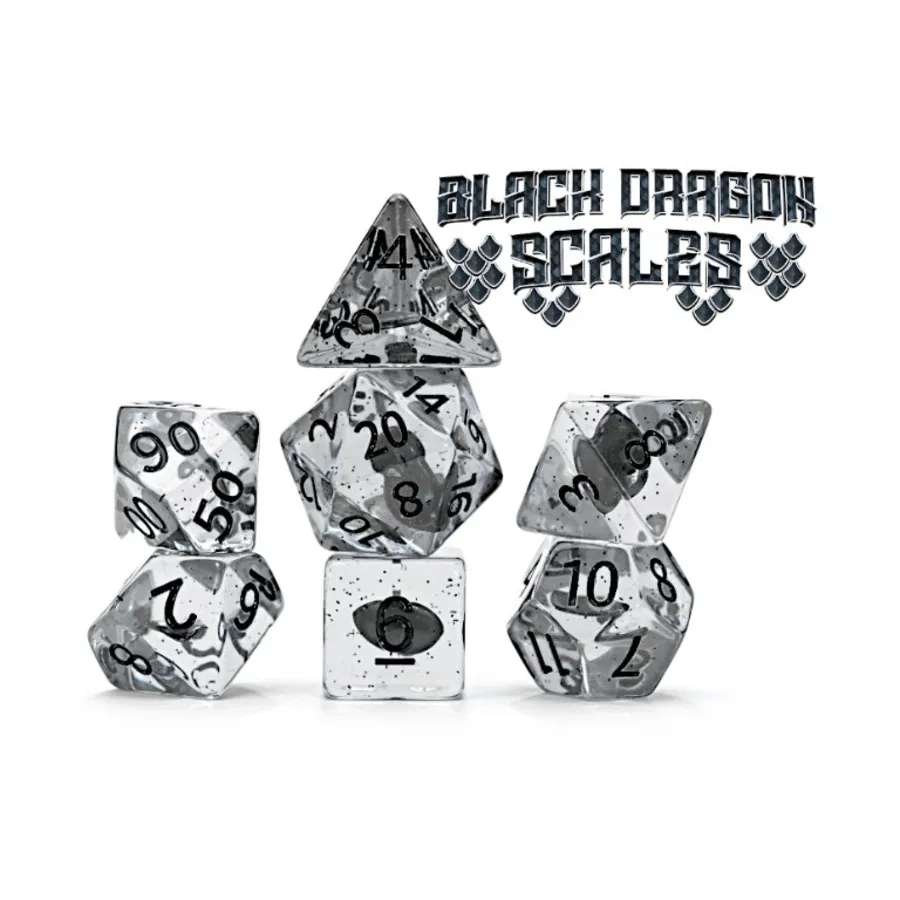 

Поликомплект - Чешуя Черного Дракона (7), Inclusion Dice (Gate Keeper Games)