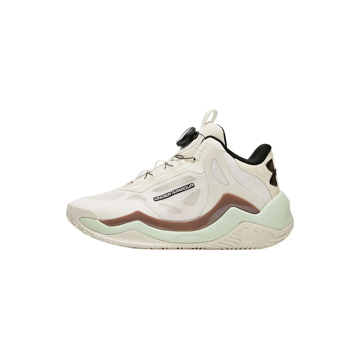 Детские баскетбольные кроссовки mid top из коллекции Basketball Collection Under Armour, хаки