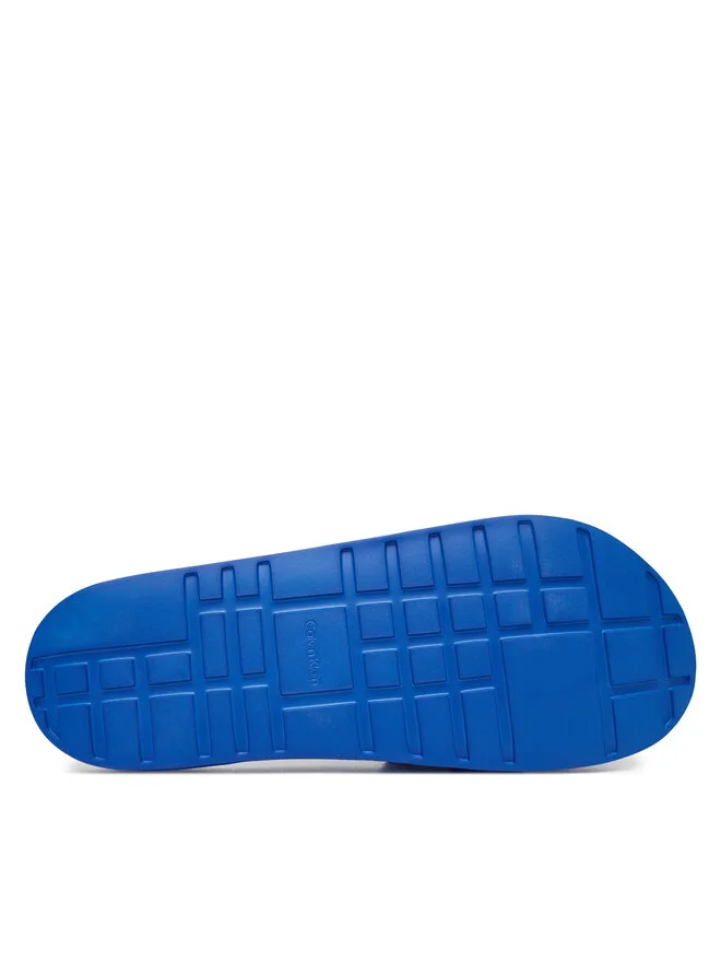 Calvin Klein Мюли Nemo - Contoured Emblem Logo Sliders HM0HM02113, синий — фото 4