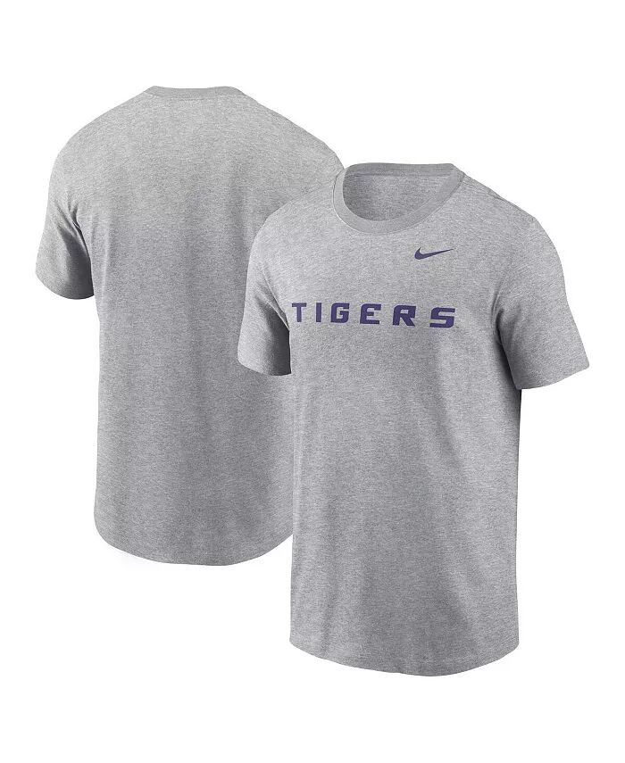

Футболка мужская серо-лиловая LSU Tigers Primetime Evergreen с надписью Nike