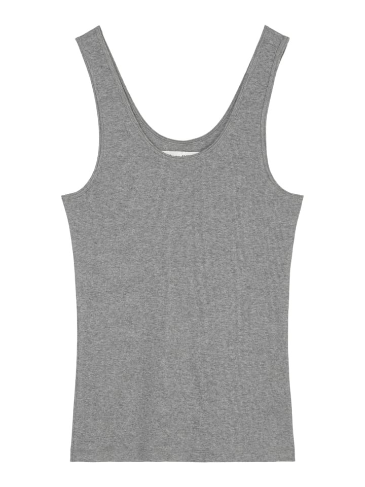 

Топ Marc O'Polo Tank Iconic Rib, серый