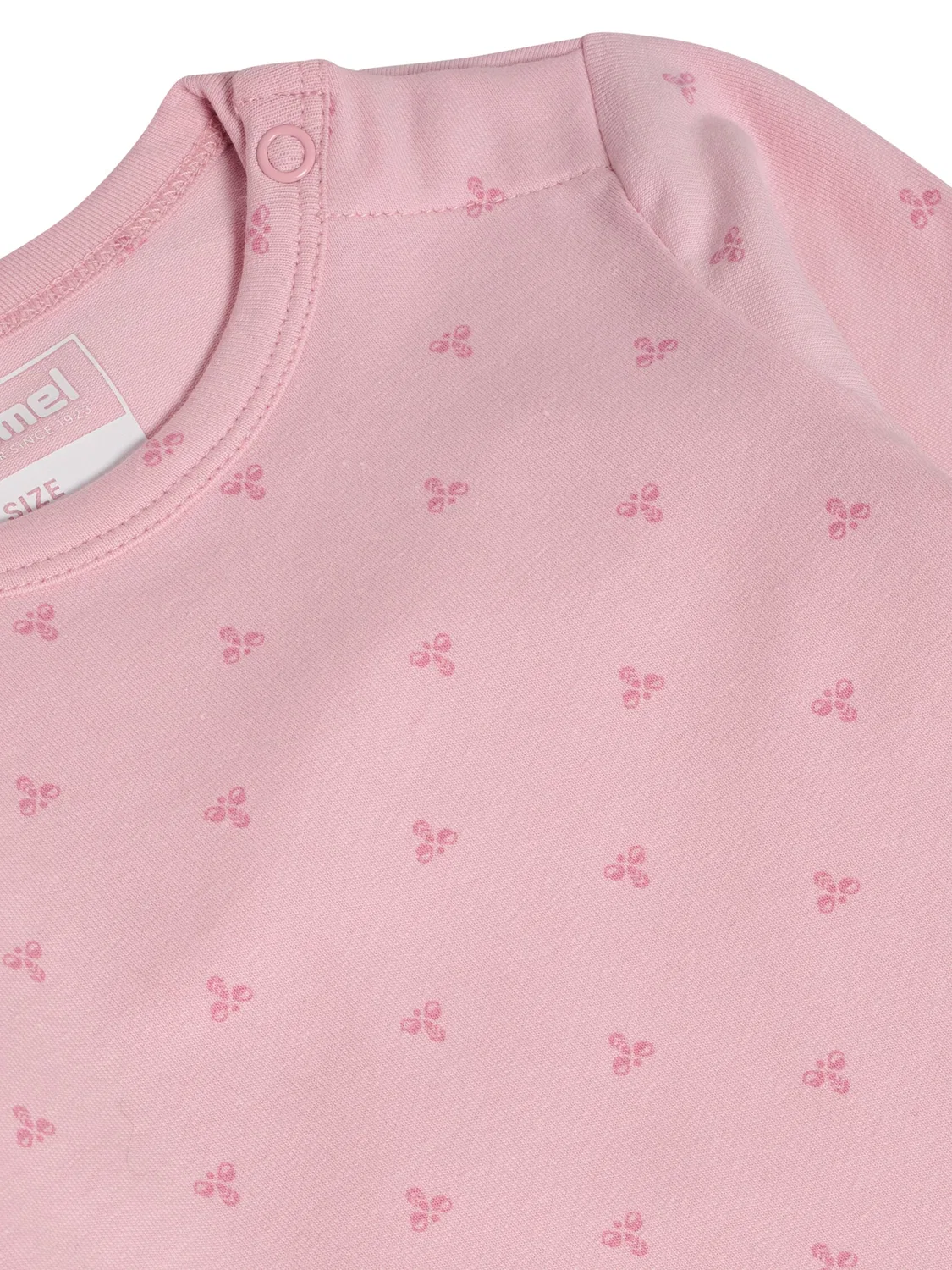 Боди детское с принтом, Hummel, pink nectar